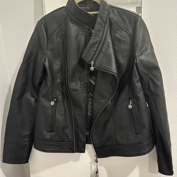 NWT Desigual Vegan Soft Leather Bomber Jacket  - LAST CHANCE - Picture 2 of 14